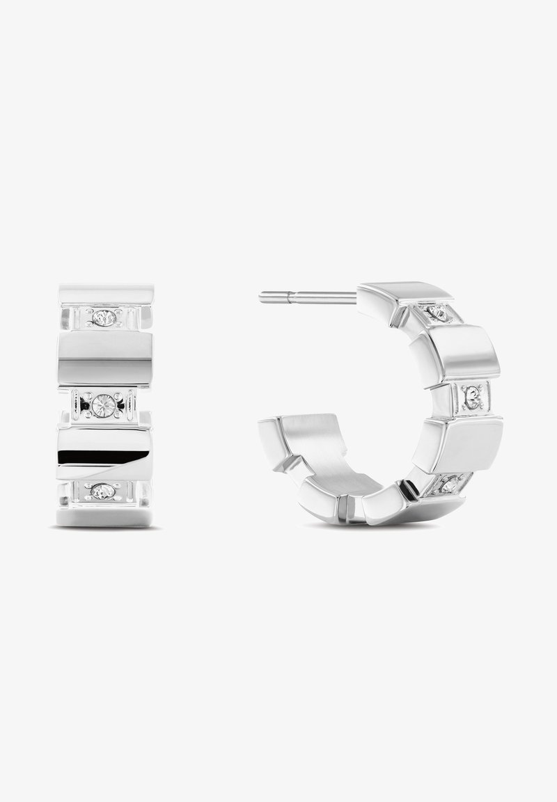 Tommy Hilfiger SS WITH CRYSTALS EARRINGS - Orecchini - silver-coloured