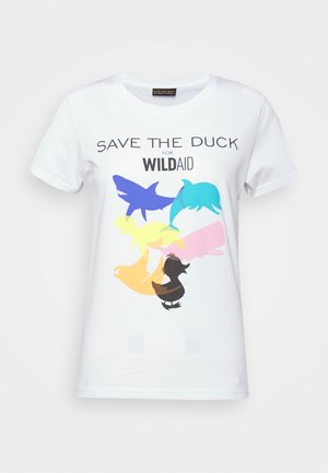 BESY MAHINA - Print T-shirt - white