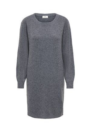 JDY, JDYBRILLIANT L/S BOAT NECK DRESS KNT - Robe pull - dark grey melange