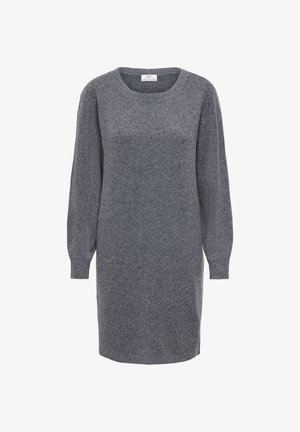 JDY, JDYBRILLIANT L/S BOAT NECK DRESS KNT - Robe pull - dark grey melange