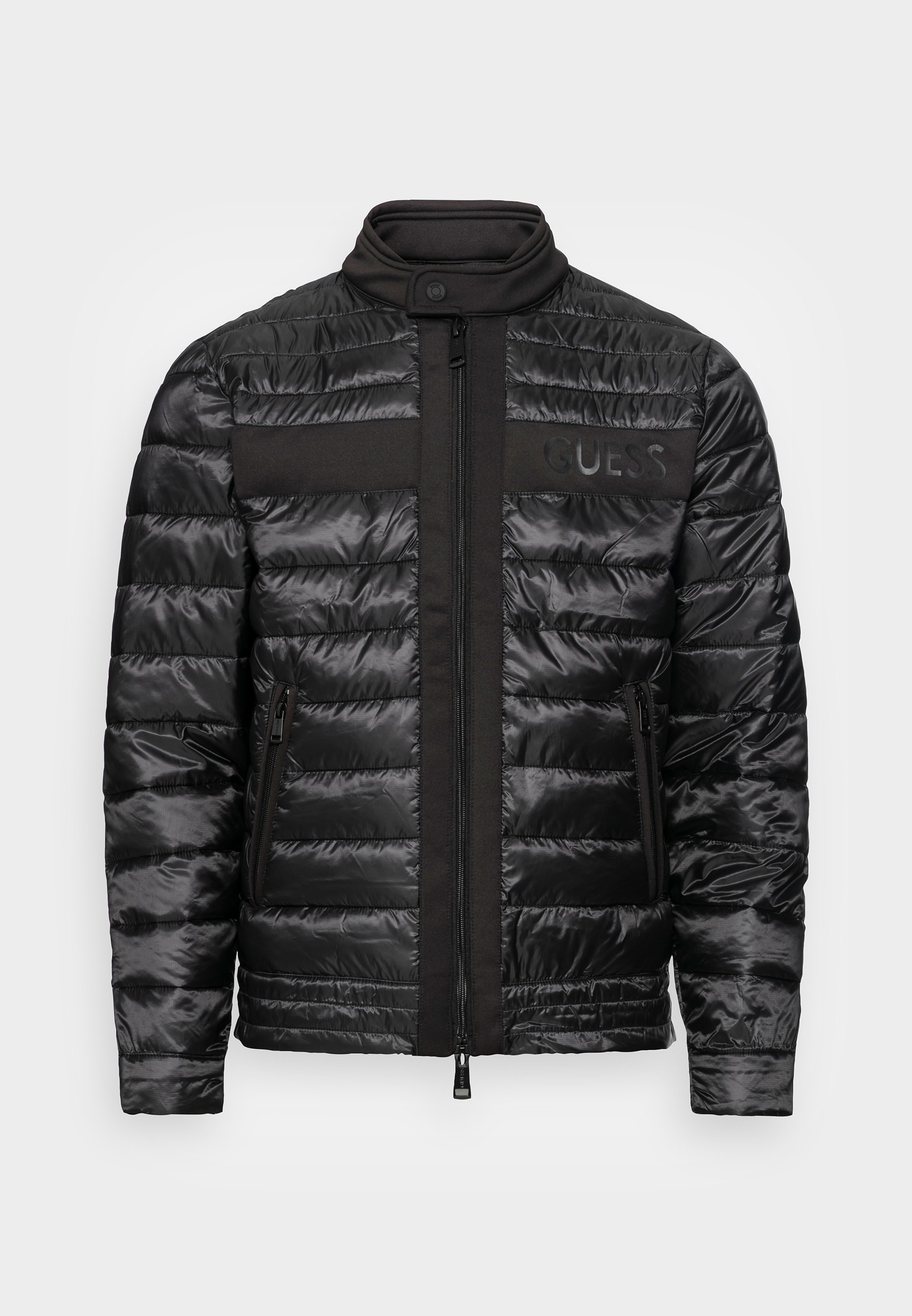 Guess URBAN QUILTED JACKET - Chaqueta entretiempo - jet black/negro