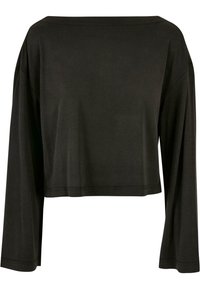 Urban Classics - SHORT BATEAU NECKLINIE - Hosszú ujjú felső - black Miniatűr kép 1