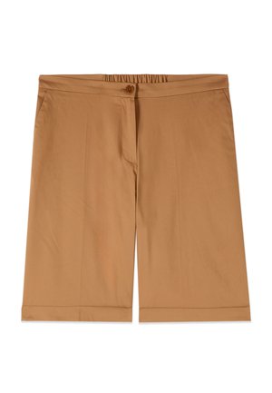 Oltre, BERMUDA CON RISVOLTO - Shorts - beige
