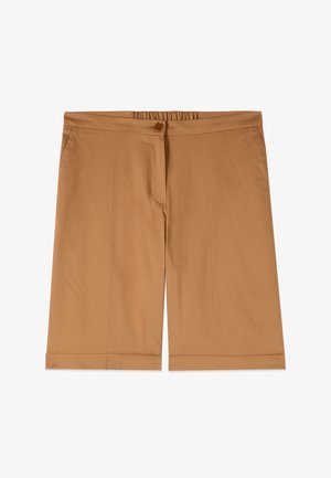 Oltre, BERMUDA CON RISVOLTO - Shorts - beige