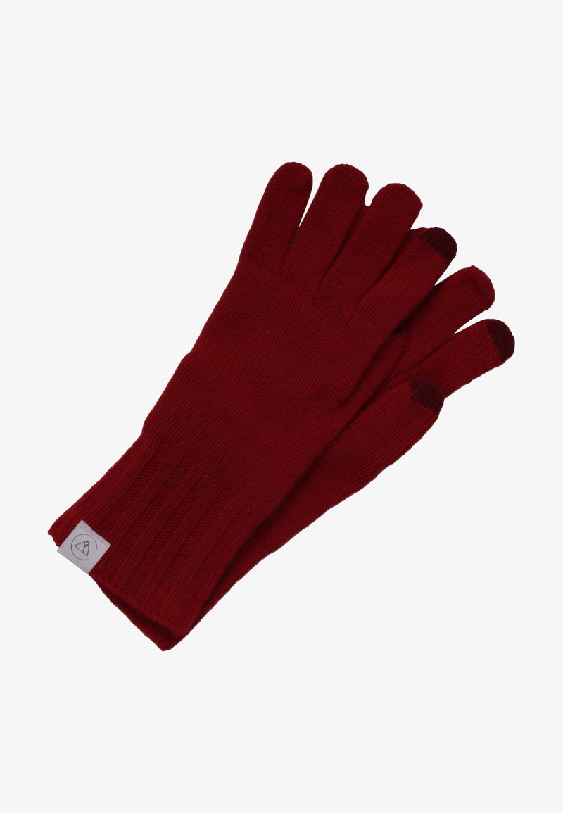CASH-MERE Fingerhandschuh - postbox rot