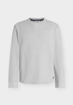 Scotch & Soda, WAFFLE LONG SLEEVED T-SHIRT - Langærmet T-shirt - grey heather