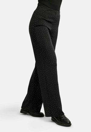 HENNE WIDE - Püksid - black diamond