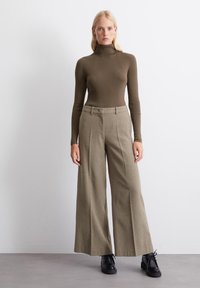 Marc O'Polo LONGSLEEVE STRUCTURE - Strickpullover - pure brown