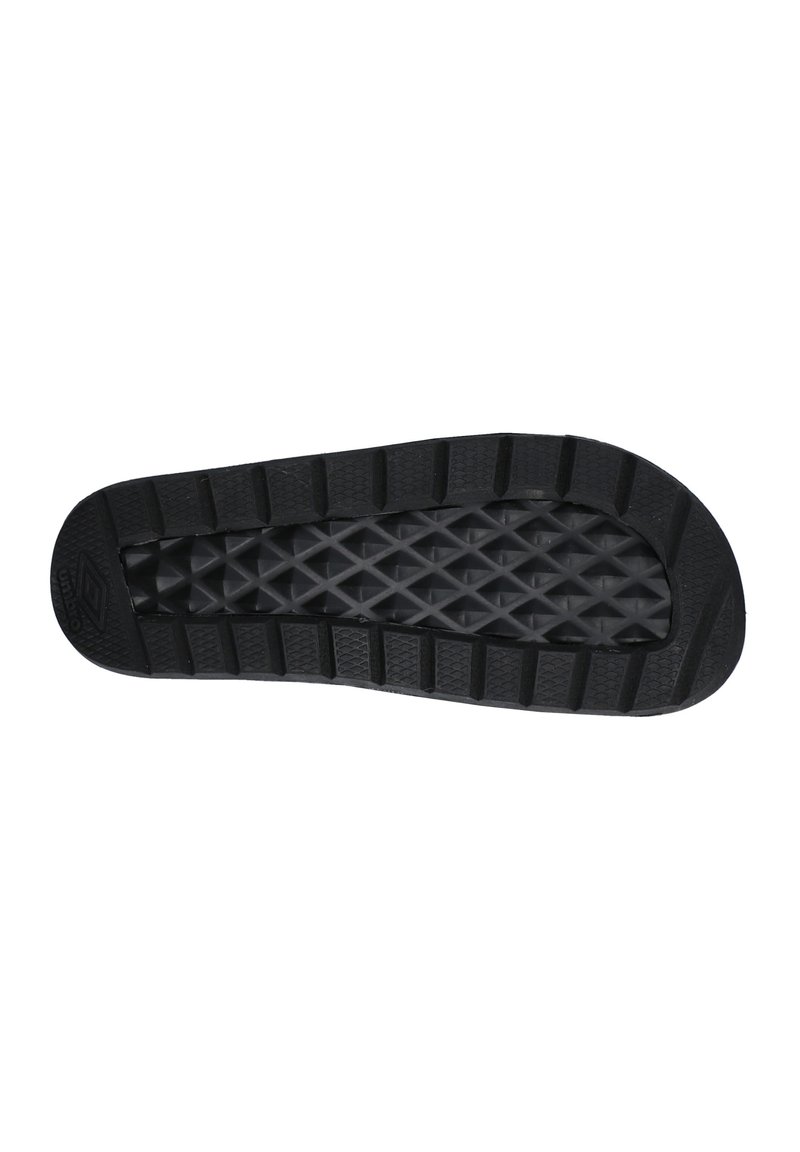 Herren Sandalen | Umbro Pantolette flach schwarzweiss/schwarz - OZ41234 Herren Sandalen | Umbro Pantolette flach schwarzweiss/schwarz - OZ41234