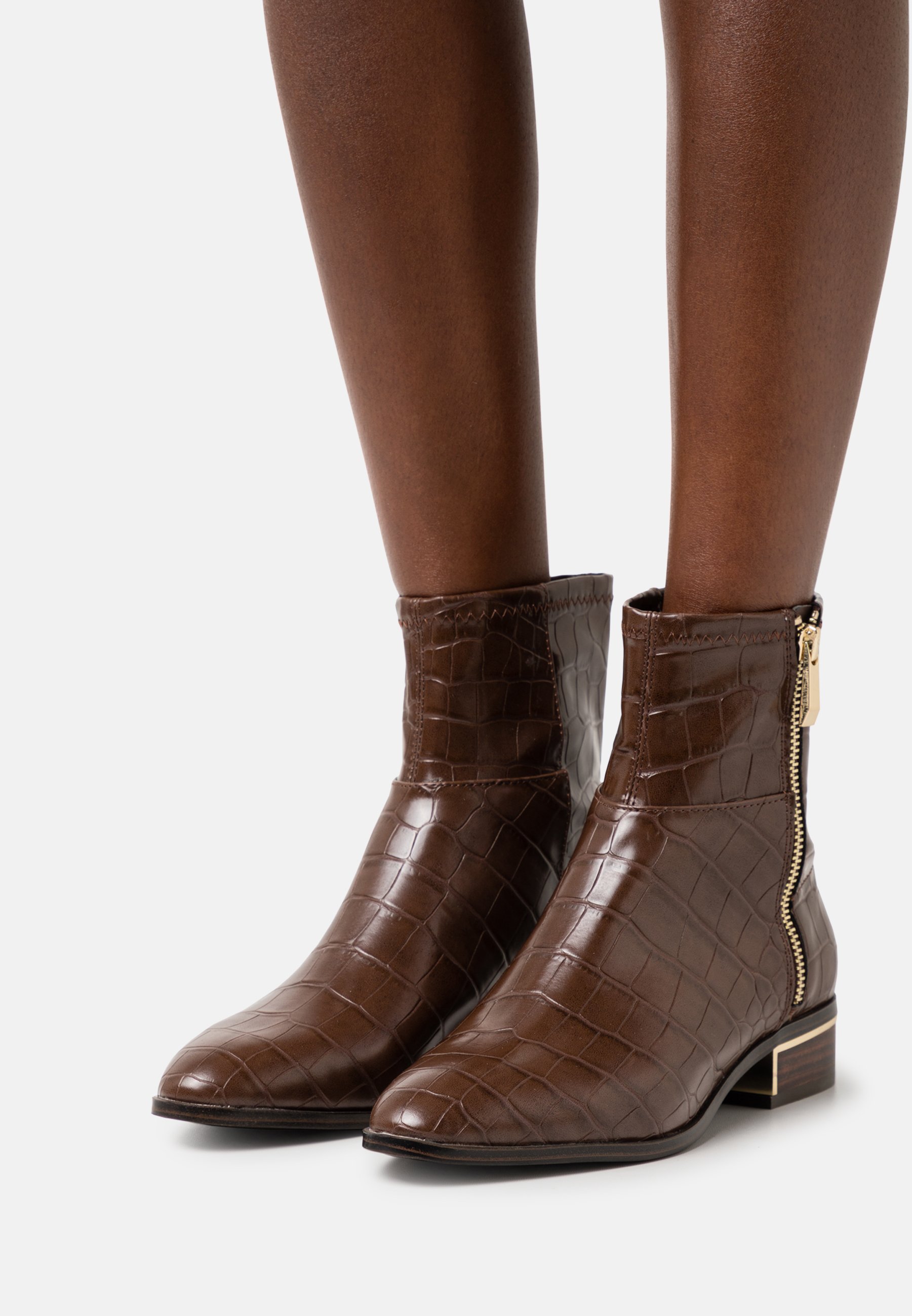 aldo brown booties