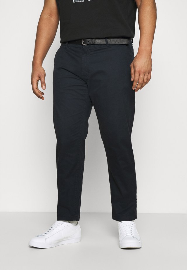 MEN'S WITH BELT - Chino - navy