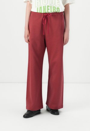 PANTS LOGO - Pantaloni de trening - wine red