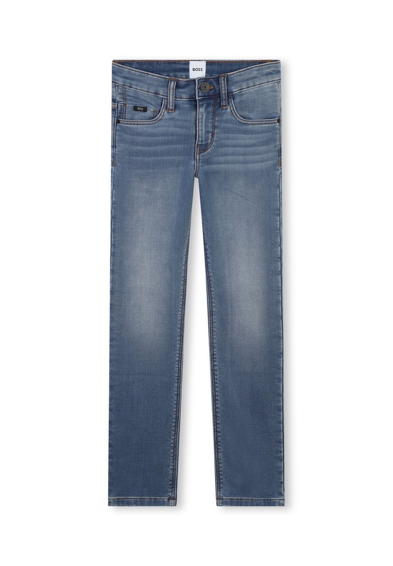 BOSS Kidswear Slim fit jeans blauw