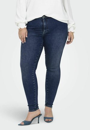 MITTLERE TAILLE SKINNY FIT - Jeans Skinny Fit - dark blue denim