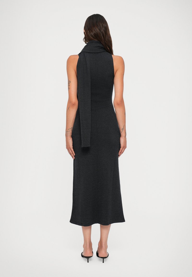 STAUD CANAL MIDI DRESS - Jumper dress - charcoal/dark grey - Zalando.ie
