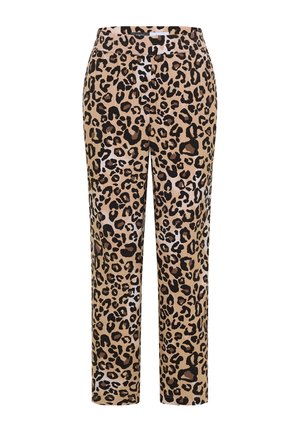 Cecil, SLIM-LEG PANTS IN A LOOSE FIT WITH LEO-MUSTER - Pantaloni - urban taupe