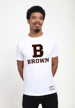 BROWN UNIVERSITY INITIAL - Print T-shirt - white