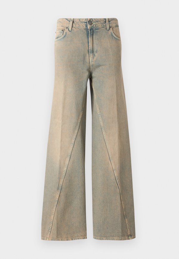 AMOY - Wide Leg - over dyed sand color4