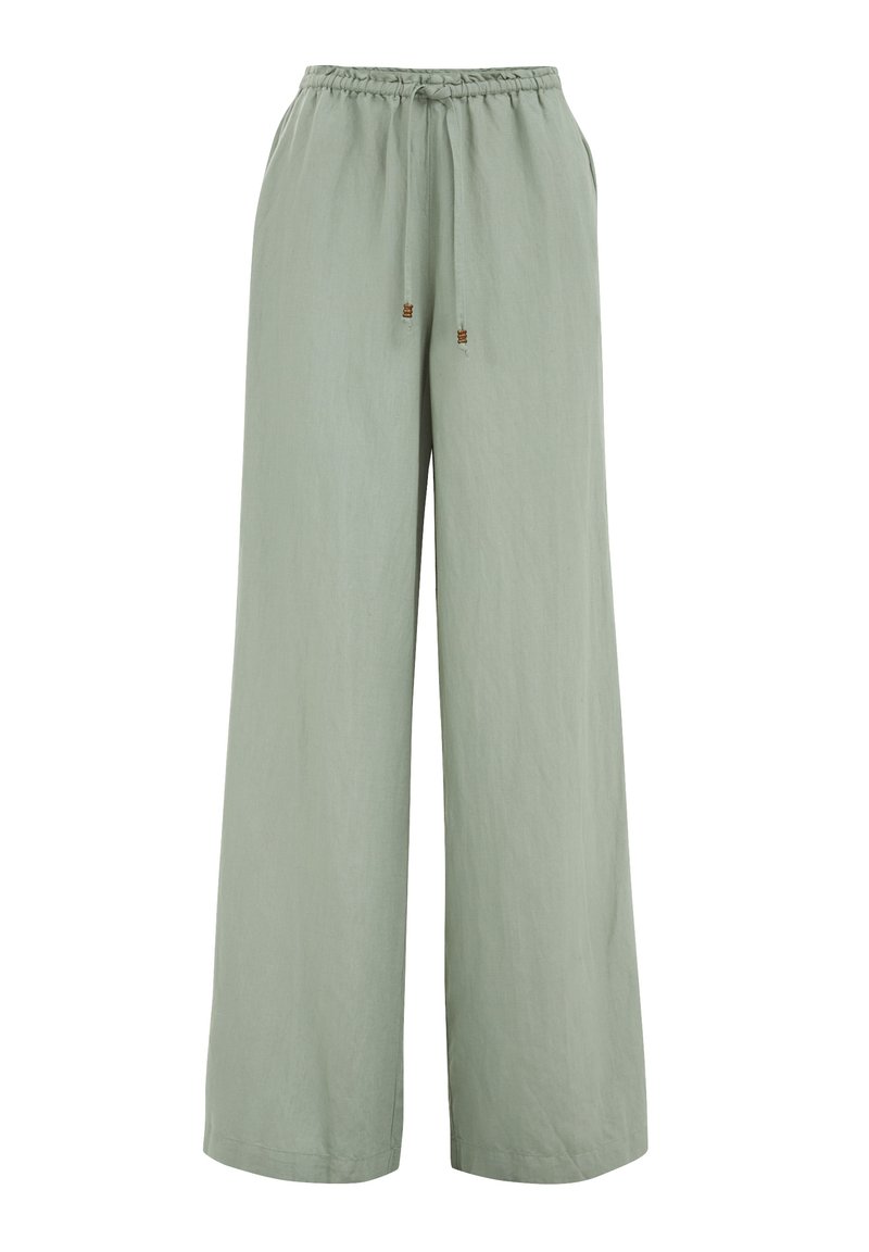 WE Fashion Broek lichtgroen