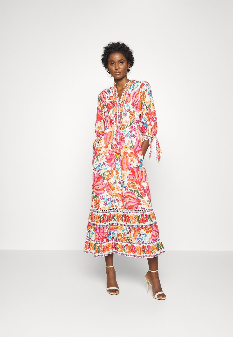 Farm Rio SPRING BANANAS MAXI DRESS - Maxikleid - multi-coloured ...