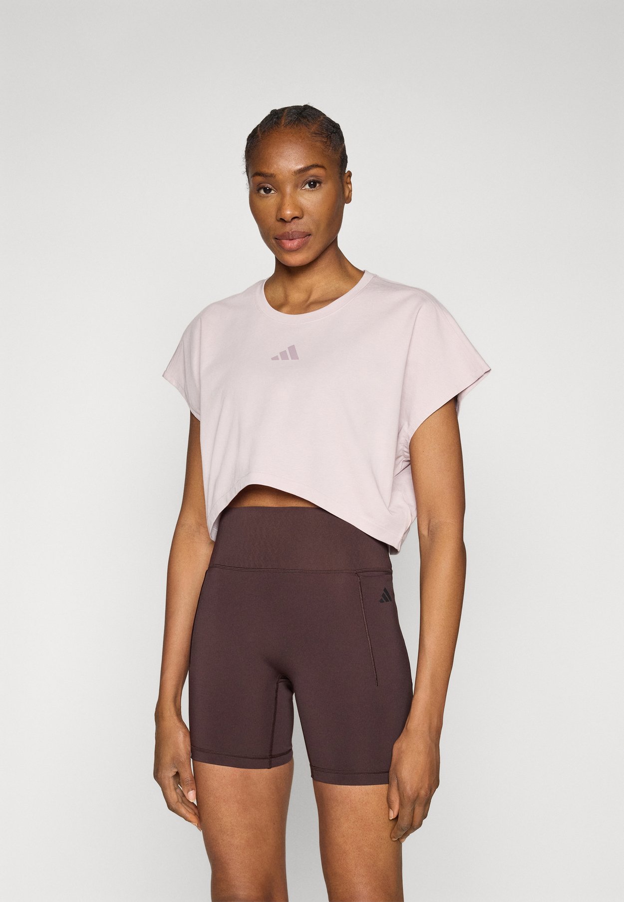 POWER WORKOUT CROPPED BOXY 3 STRIPES