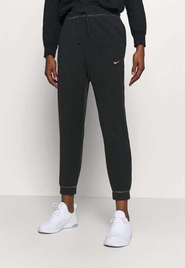 Pantalon de survêtement - black/metallic gold
