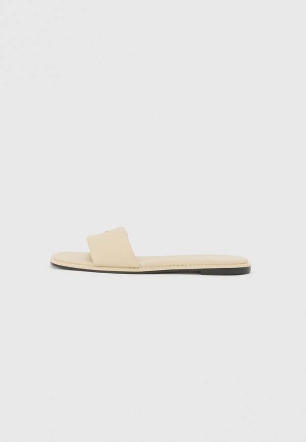 FLAT SANDAL SQUARE - Sandals - stony beige