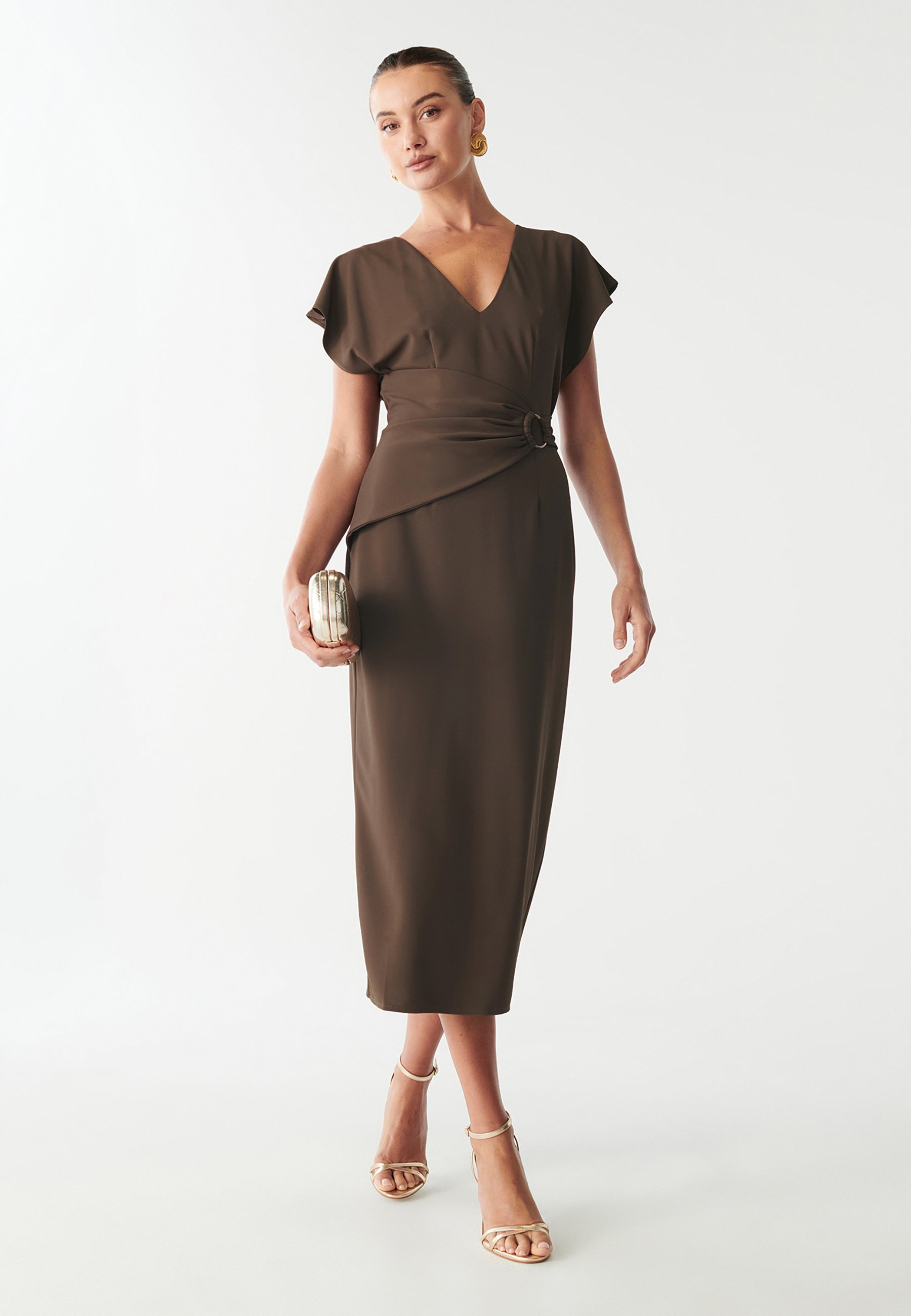 WILLA ZAHARA MIDI - Shift dress - cacao/brown - Zalando