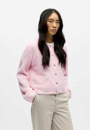 OBJSAGGIA RE LS NOOS - Gilet - pink lady