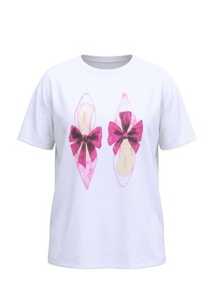 MIAMODA, T-SHIRT, BOXY FIT, PUMPS-MOTIV, ZIERSTEINCHEN - Printtipaita - snow white