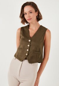 REGULAR FIT - Mellény - khaki