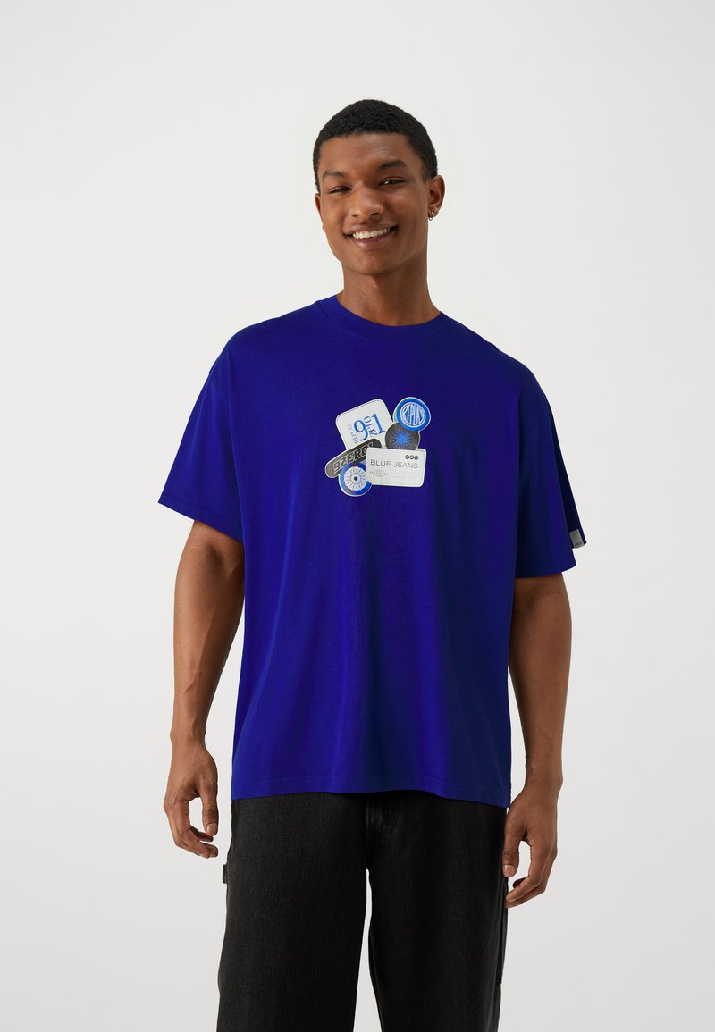 Replay M9Z1 T-SHIRT - Trükipildiga T-särk - true blue