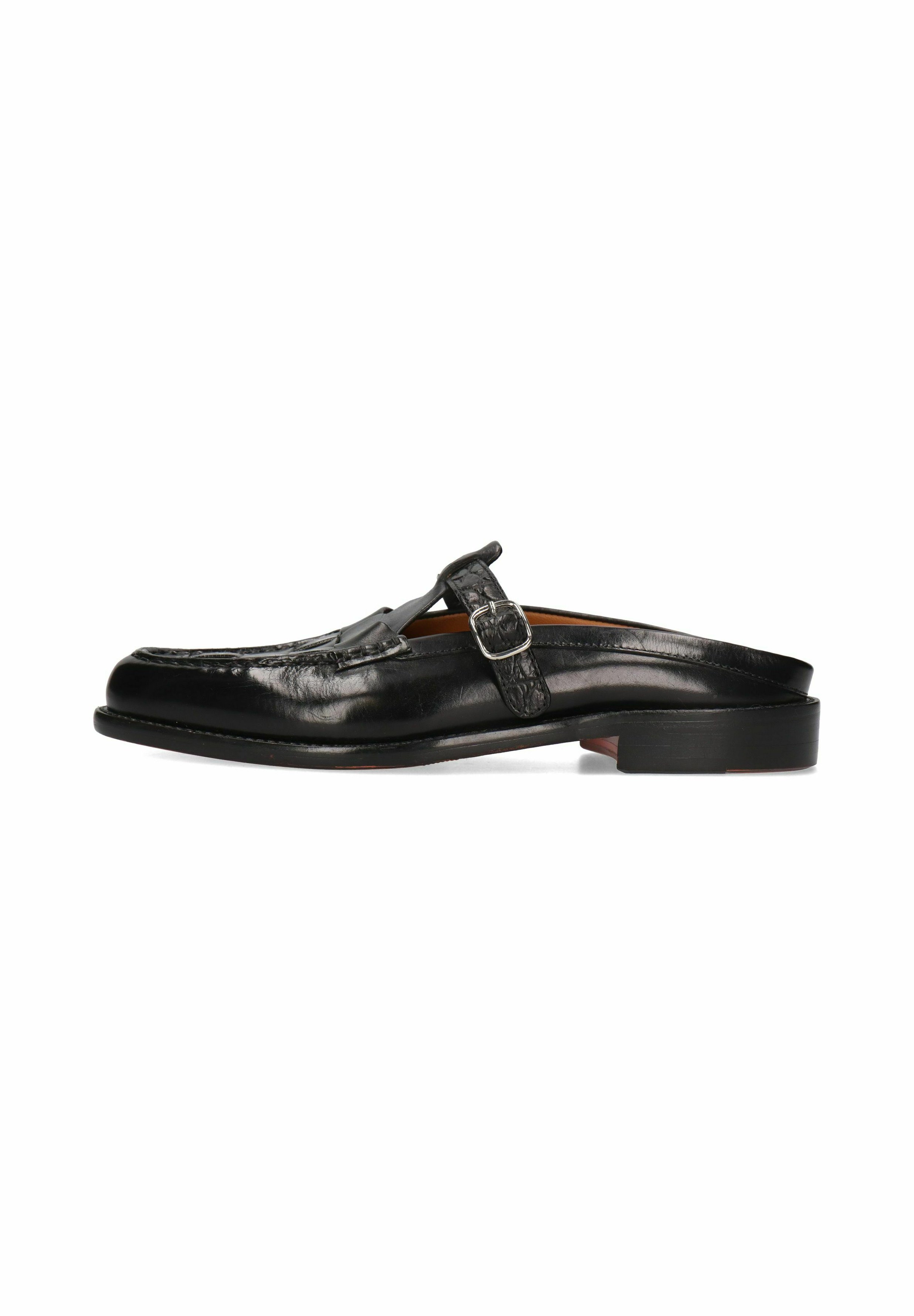 Scarosso SERENA - Pantolette flach - black calf/schwarz