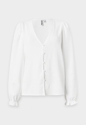 Pieces, PCTIFFANY BUTTON - Bluse - cloud dancer