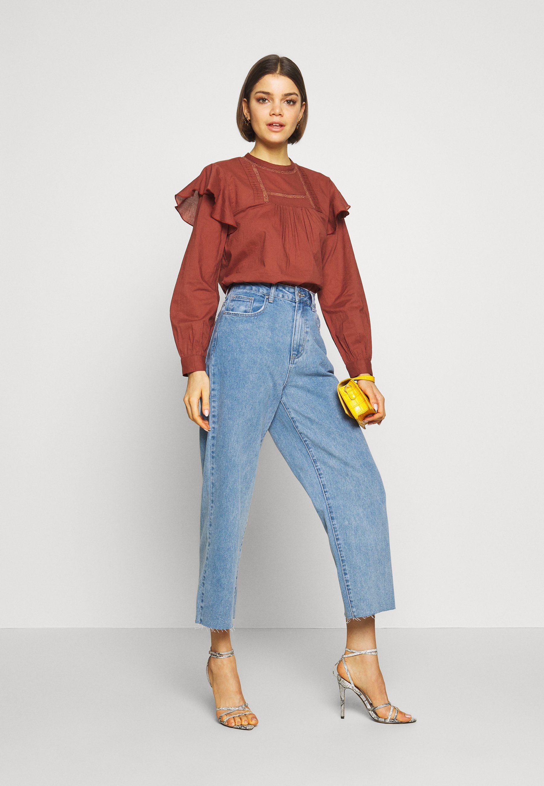 Cotton On HIGH RISE WIDE LEG - Jeans a sigaretta - stonewash  blue/lapislazzulo - Zalando.it