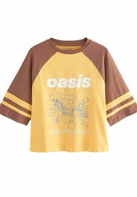 Next OFFICIAL LICENSE RAGLAN ELBOW BLOCK GRAPHIC - Langærmet T-shirt - yellow brown