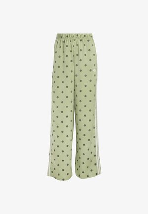 adidas Originals, SATIN POLKA DOTS WIDE LEG PANT - Broek - magic lime