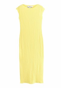 TEXTURED COLUMN REGULAR FIT - Jerseyjurk - lemon yellow