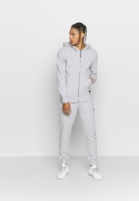 Björn Borg CENTRE ZIP HOODIE - Casaco polar - light grey melange