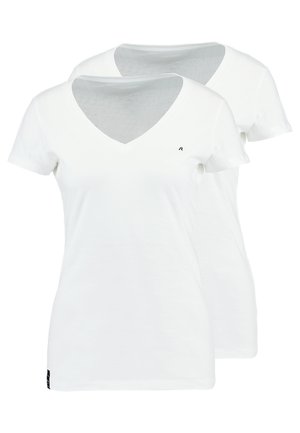 Replay 2 PACK - Basic póló - white/white