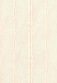 Tissu texturé en blanc cassé avec de subtiles rayures verticales et des motifs de diamants entrelacés, créant une apparence douce et raffinée.