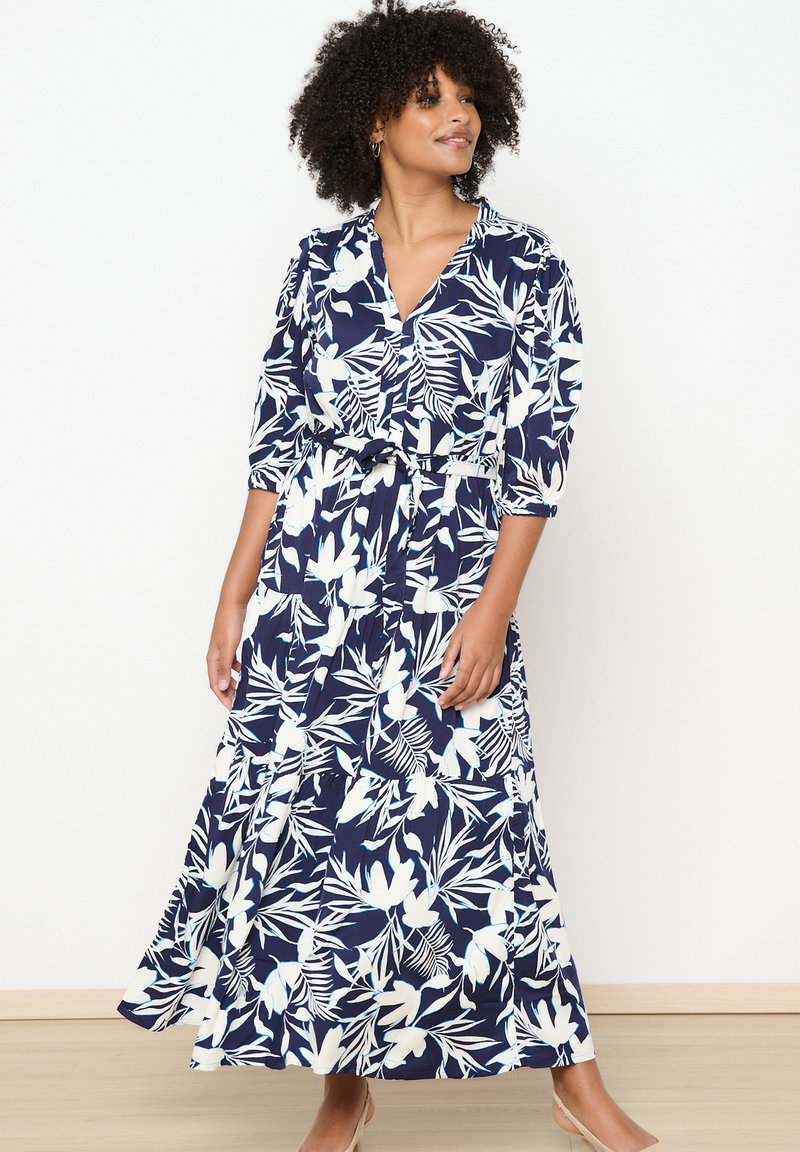 LolaLiza WITH FLORAL Robe longue navy basic/bleu marine ZALANDO