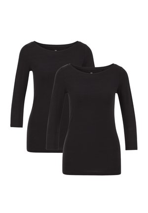 2 PACK - Hosszú ujjú felső - black