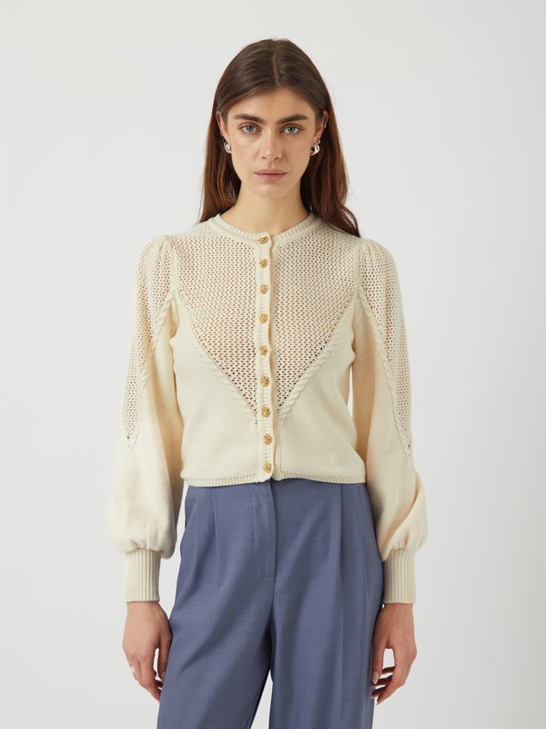 YASMIGAZ CARDIGAN - Cardigan - birch