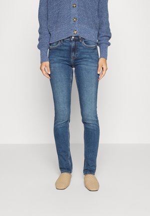 MEDIUM RISE HIGH STRETCH - Jean slim - blue dark wash