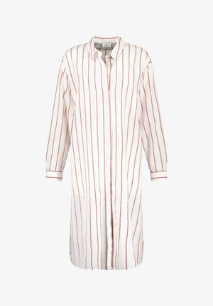 Camicia - ecru weiss rot orange streifen