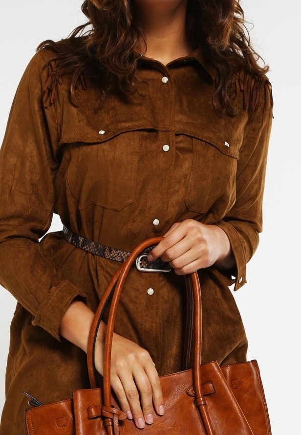 Missguided Plus Shirt dress - camel - (Pre-owned) - Zalando.ie Missguided Plus Shirt dress - camel - (Pre-owned) - Zalando.ie
