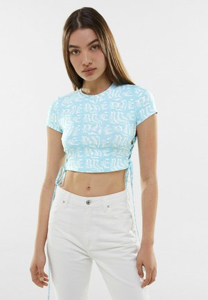 T-shirt med print - turquoise