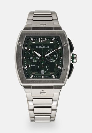 FERRAGAMO TONNEAU - Montre à aiguilles - silver-coloured