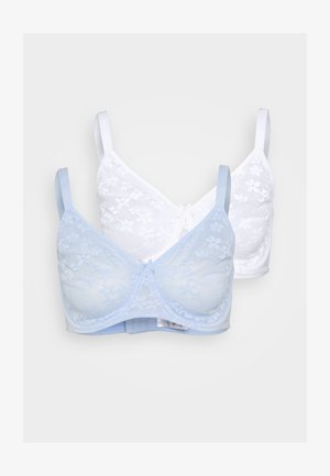 LASCANA PETITE FLEUR BY LASCANA MINIMIZER BRA 2 PACK - Modrček s kostjo - lightblue/white